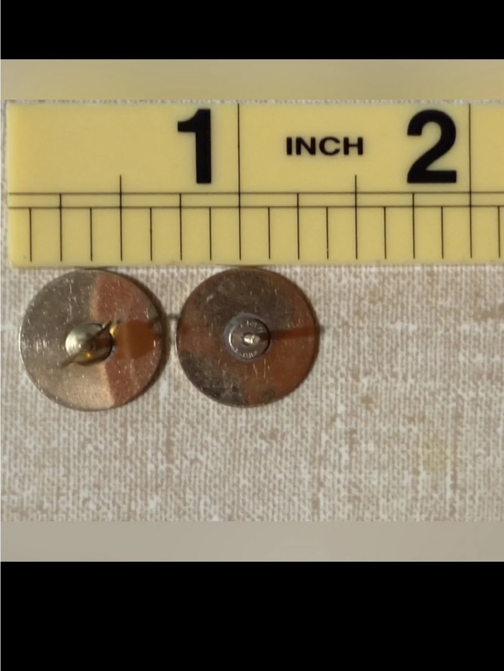 Vintage gold filled floral cuff links ornamental buttons stamped 1/20 kt filled